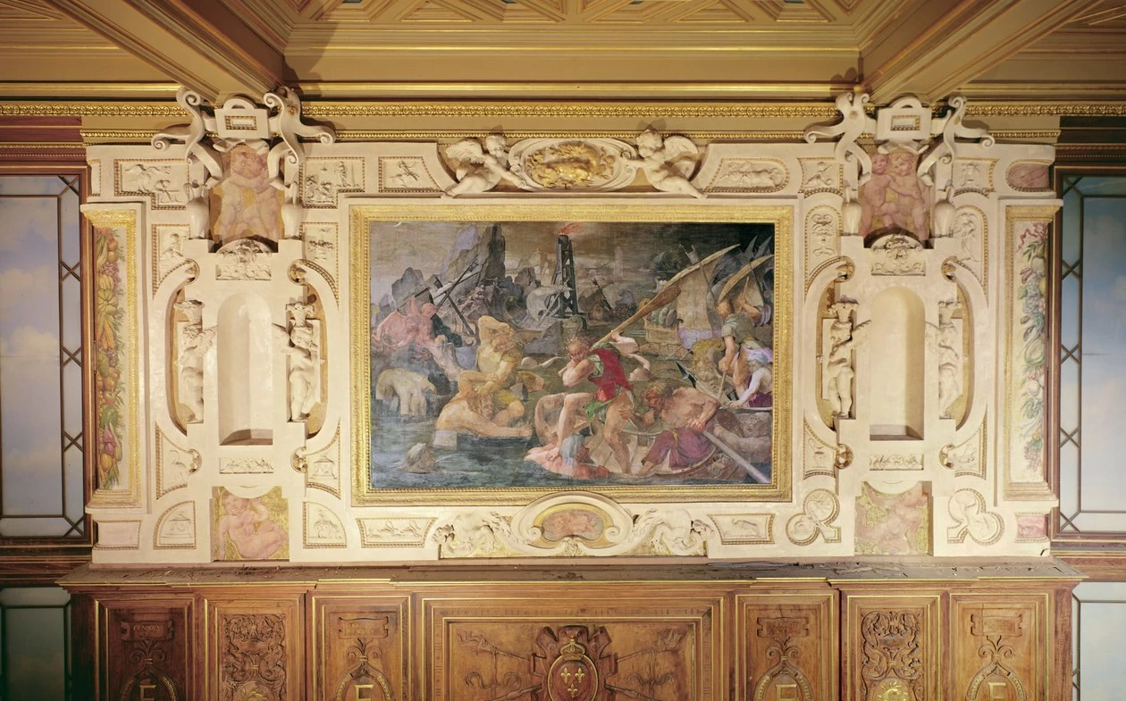 Fiorentino - La vendetta di Nauplio, Galleria di Francesco I, Château de Fontainebleau